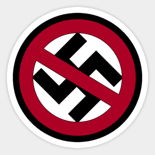 NO nazis Sticker